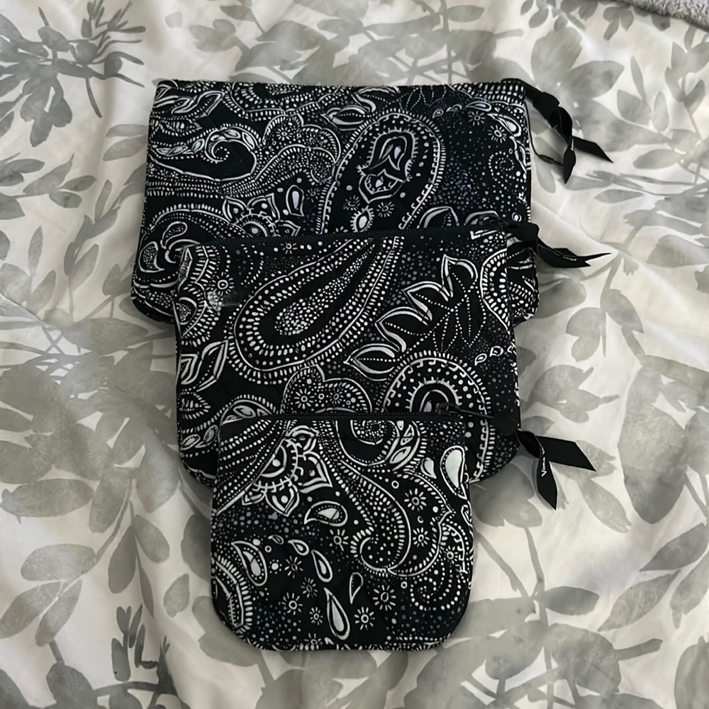 Vera Bradley 3 set of make up bags